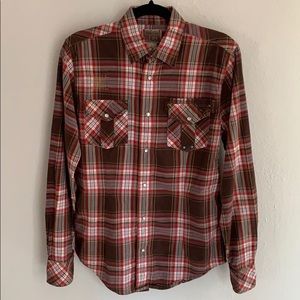 Vintage RED Western Style Shirt